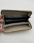 Gucci Beige Guccissima Leather Zip-Around Wallet