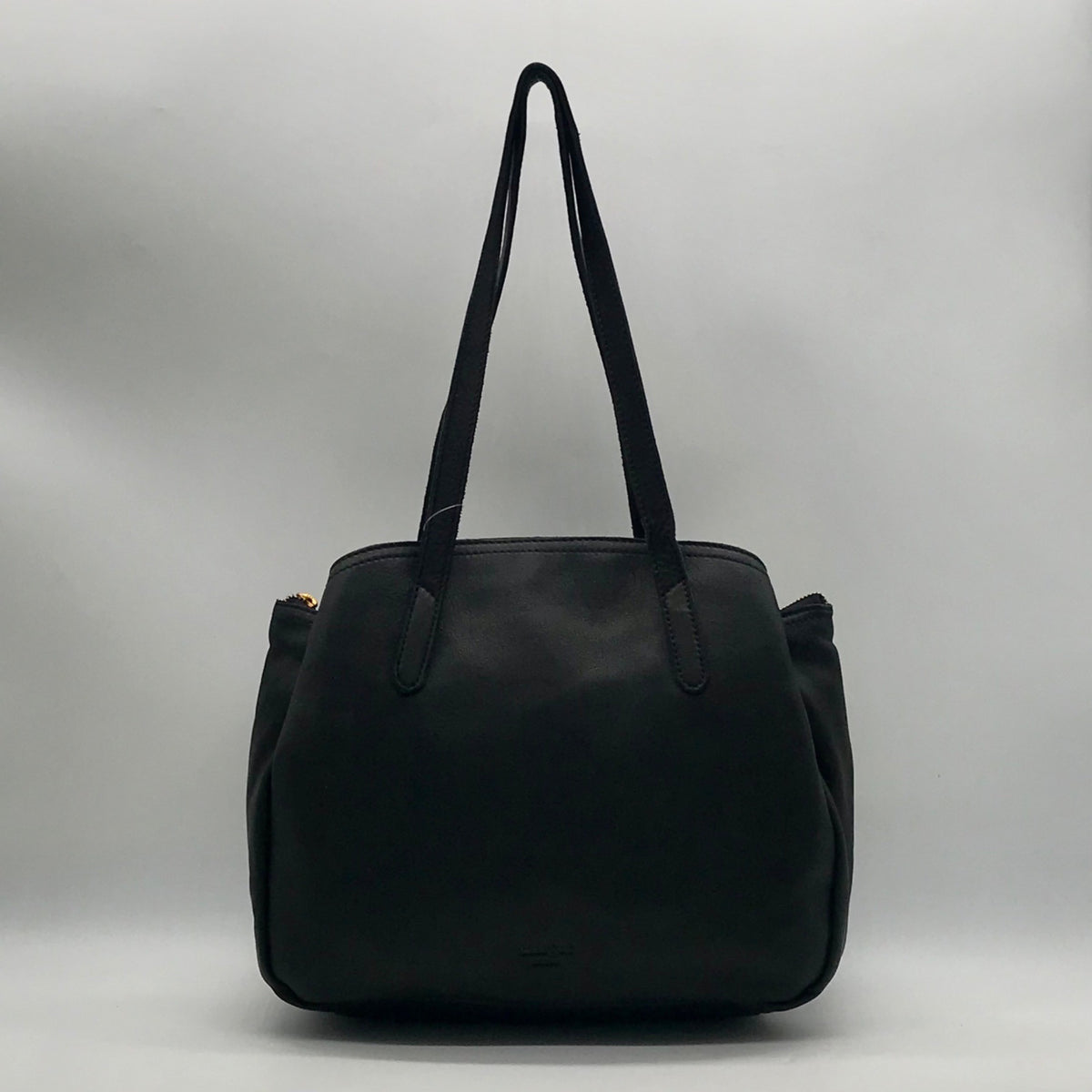 Margot Black Leather Marcy Tote Bag