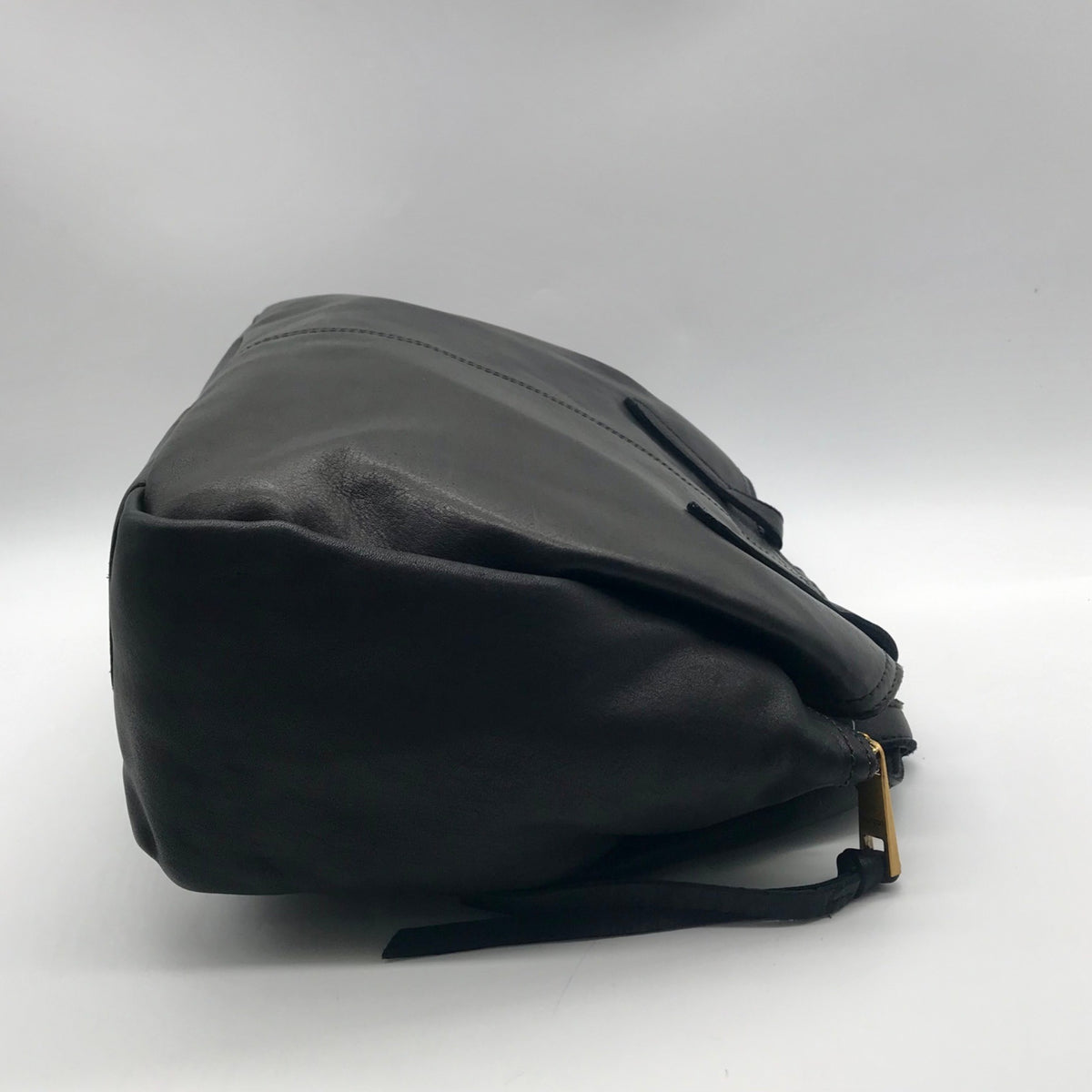 Margot Black Leather Marcy Tote Bag