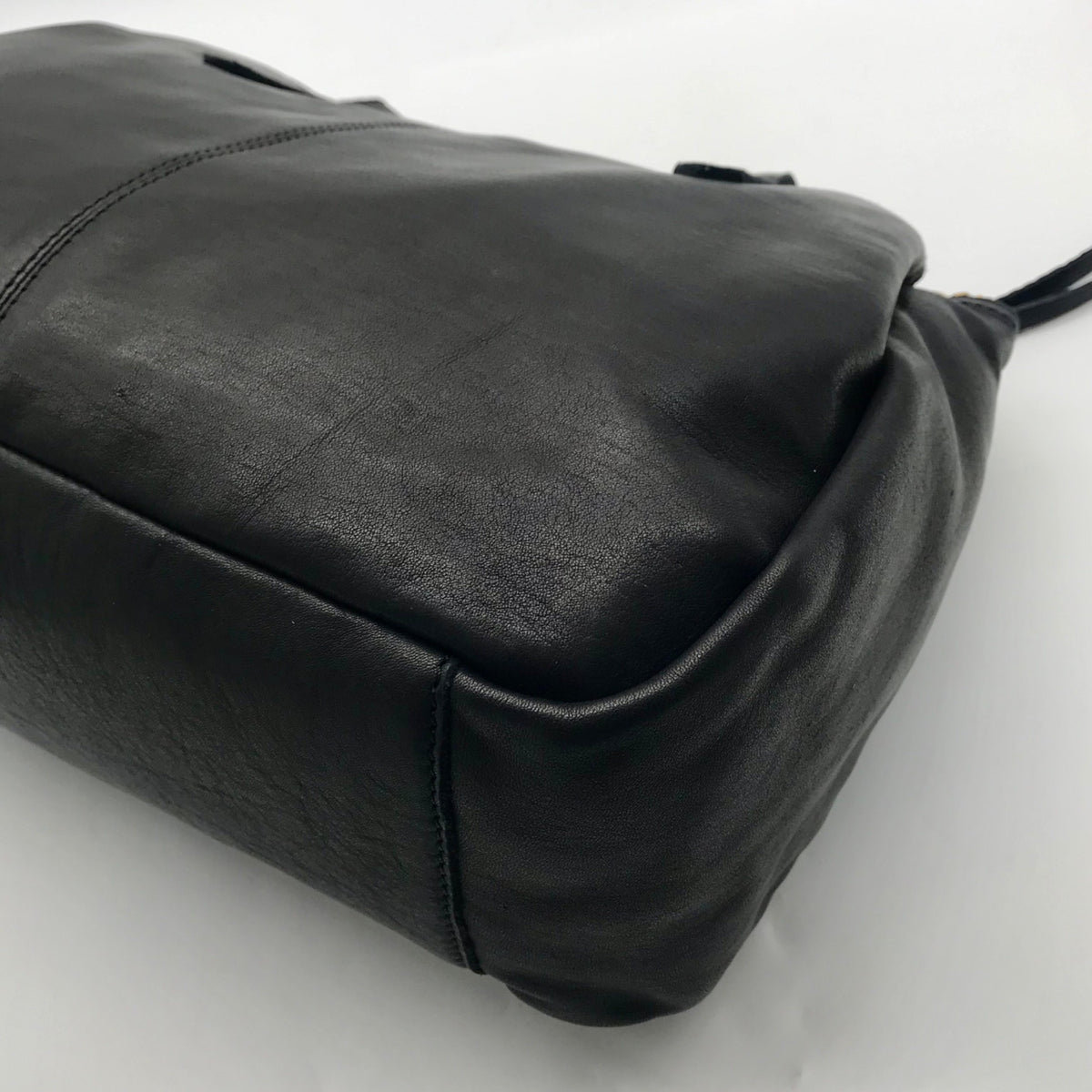 Margot Black Leather Marcy Tote Bag