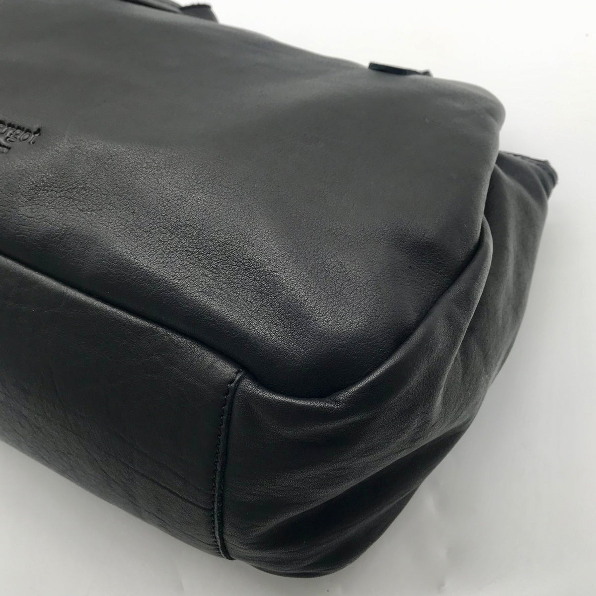 Margot Black Leather Marcy Tote Bag