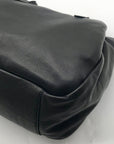 Margot Black Leather Marcy Tote Bag