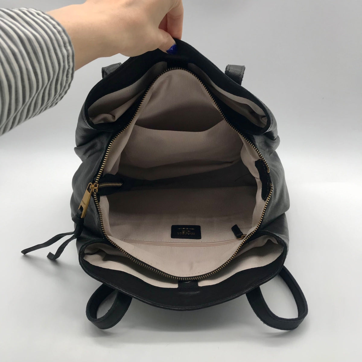 Margot Black Leather Marcy Tote Bag
