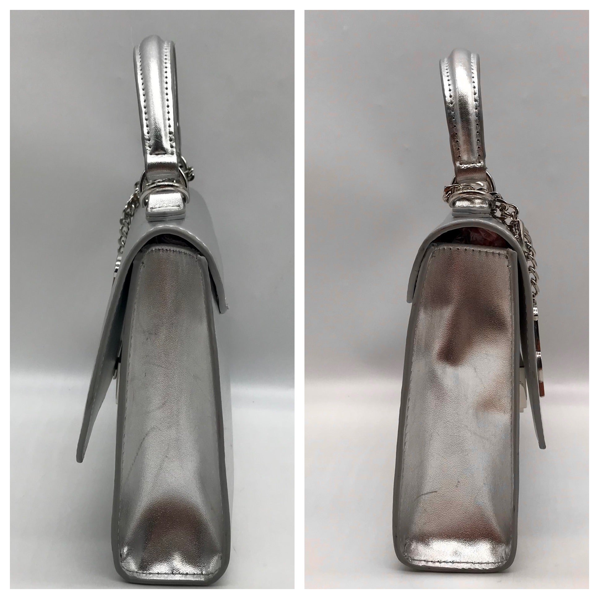 Steve Madden Silver Blattuca Convertible Crossbody Bag