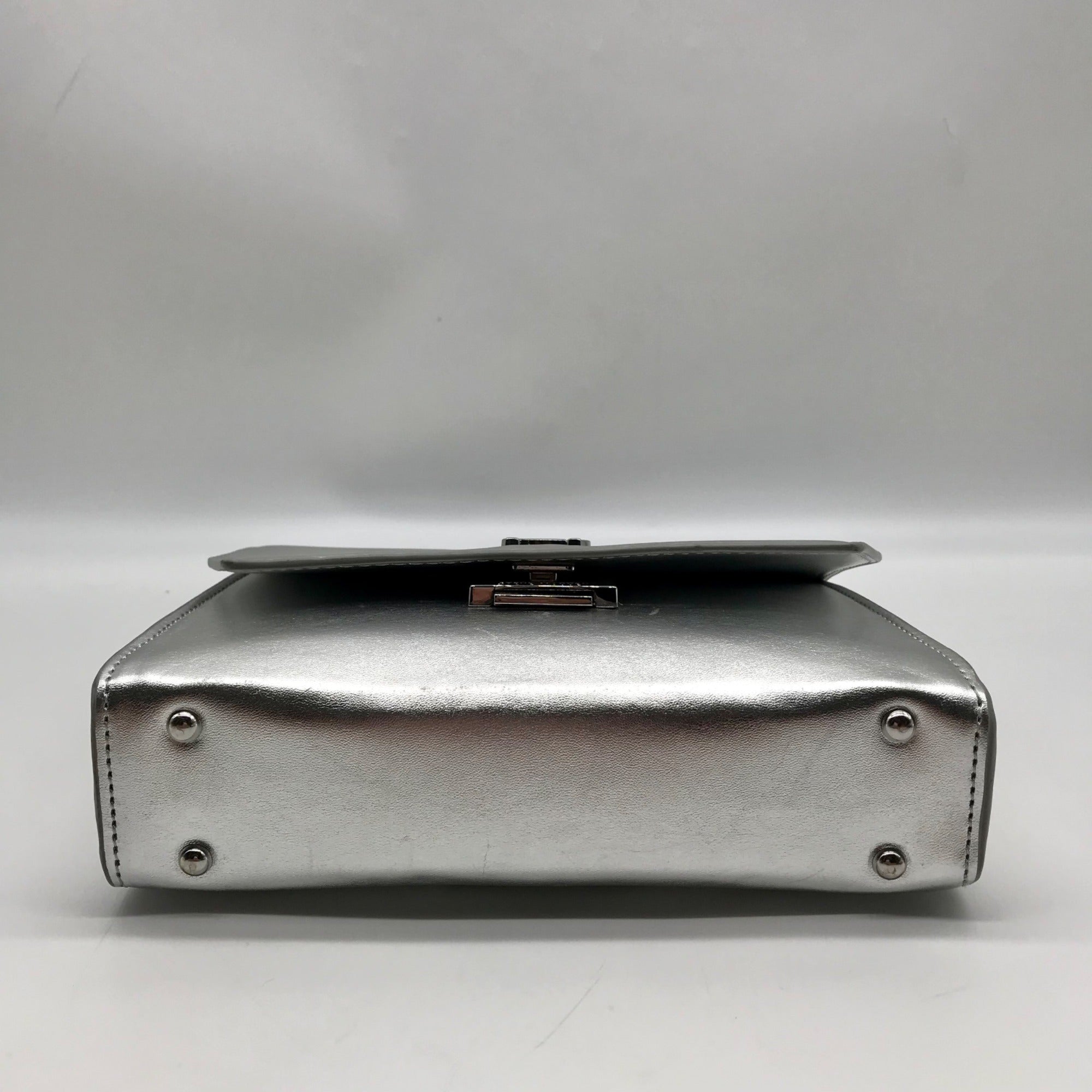 Steve Madden Silver Blattuca Convertible Crossbody Bag