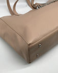 M.I.L.A Beige Large Tassel Tote Bag