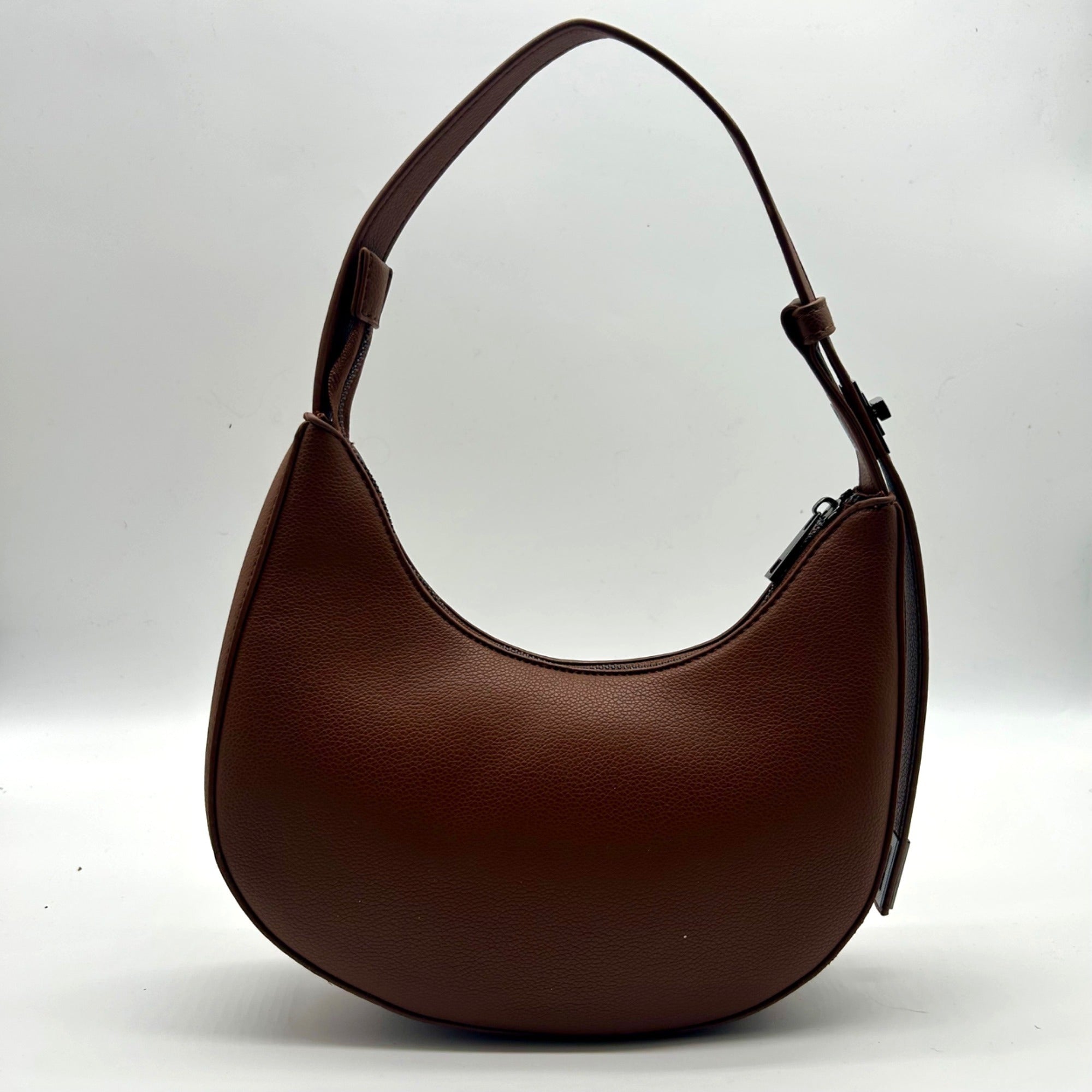 Like Dreams Zarina Brown Leather Small Shoulder Bag