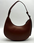 Like Dreams Zarina Brown Leather Small Shoulder Bag