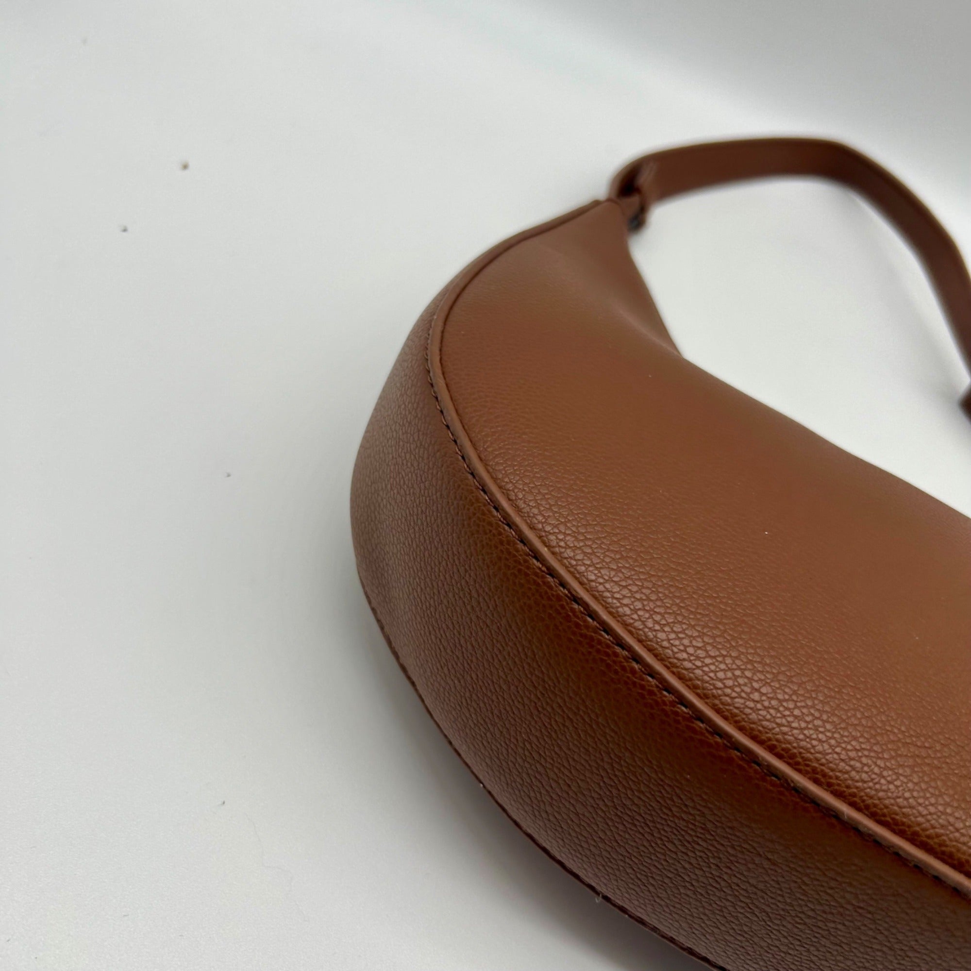 Like Dreams Zarina Brown Leather Small Shoulder Bag