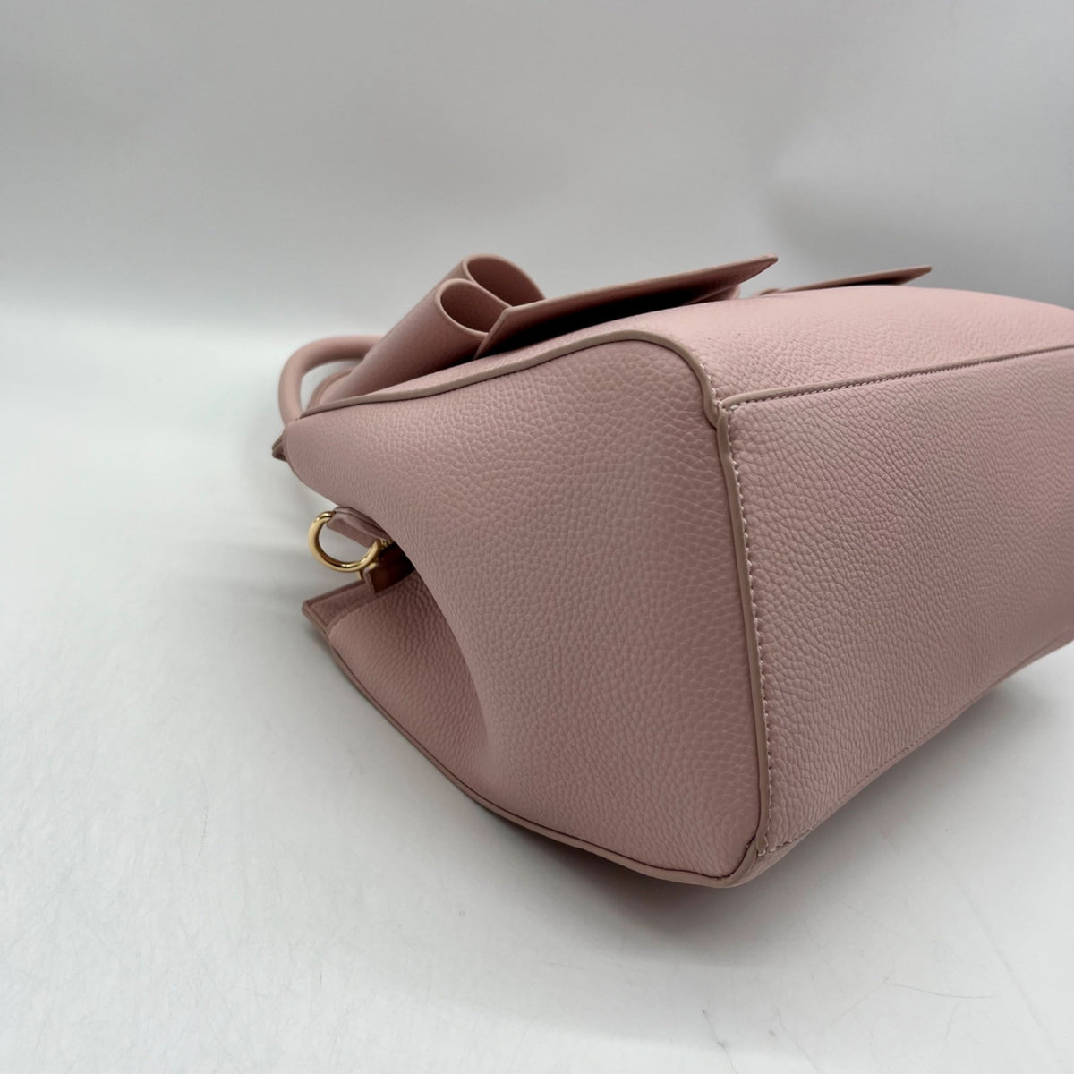Like Dreams Women Pink Vegan Leather Park Bowtie Satchel