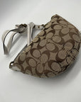 Coach Tan Signature Canvas Hobo Shoulder Bag 10840