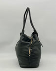 Sasha + Sofi Black Leather Braided Shoulder Bag
