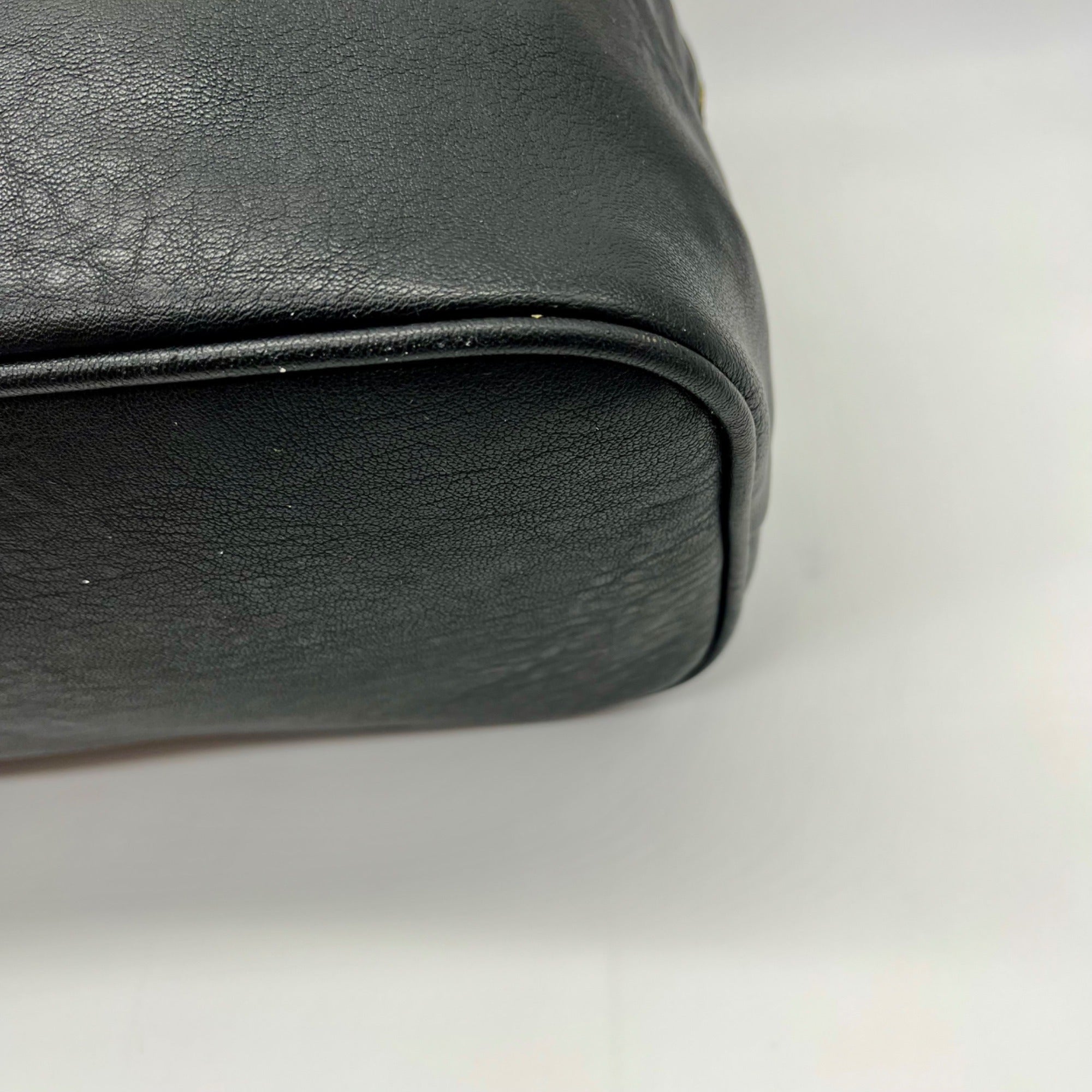 Sasha + Sofi Black Leather Braided Shoulder Bag