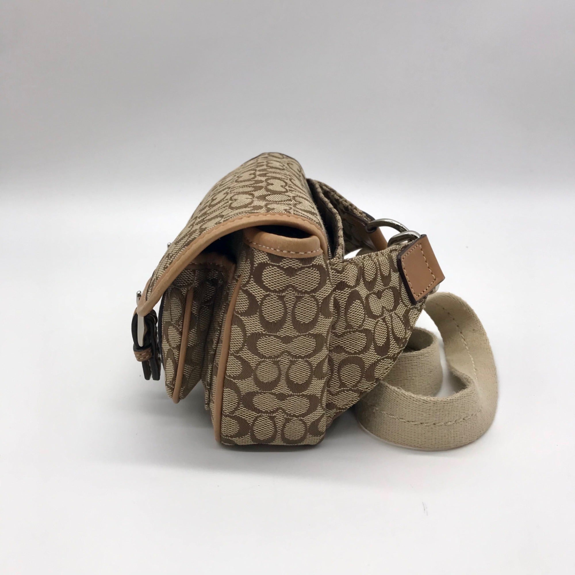 Coach Tan Signature C Belt Bag