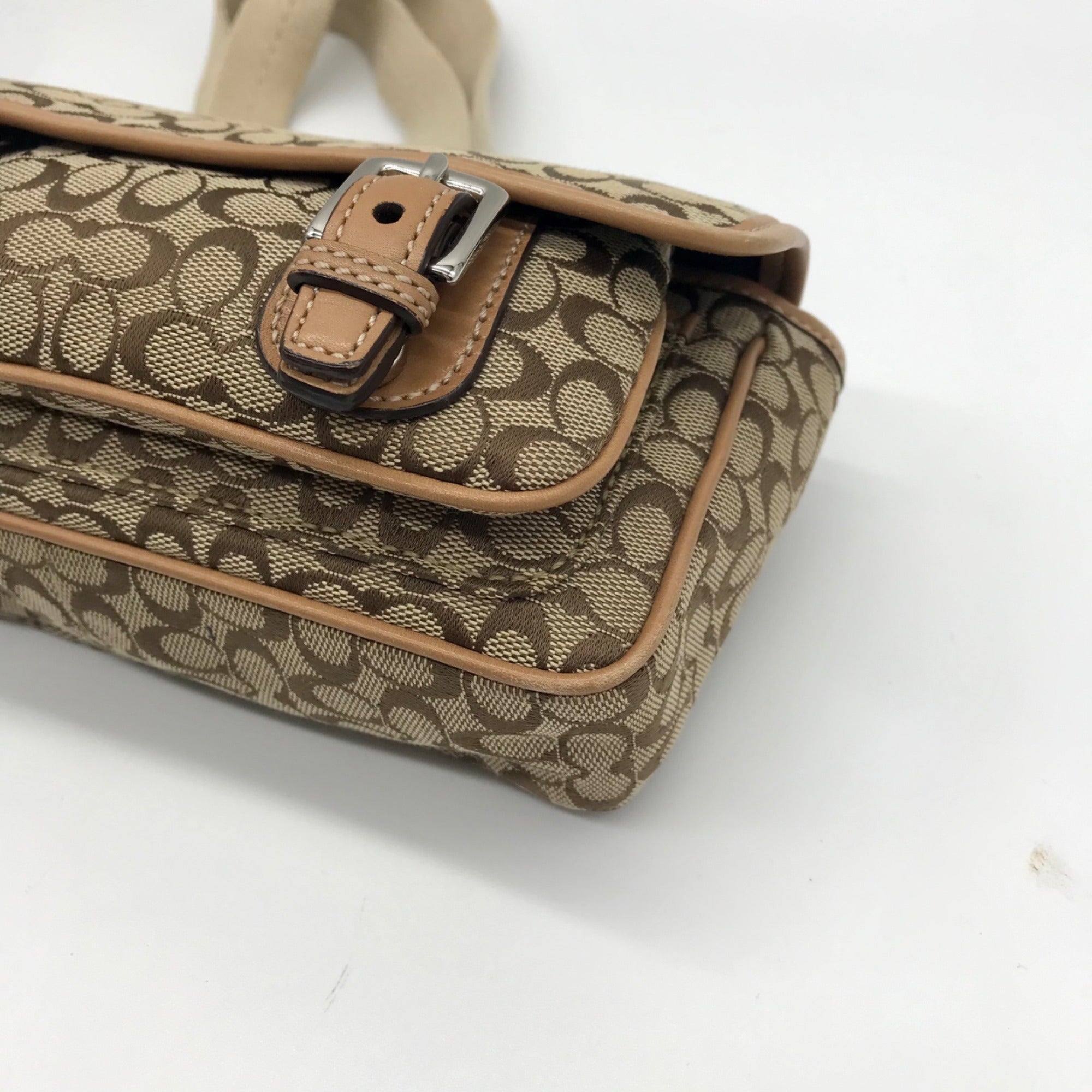 Coach Tan Signature C Belt Bag
