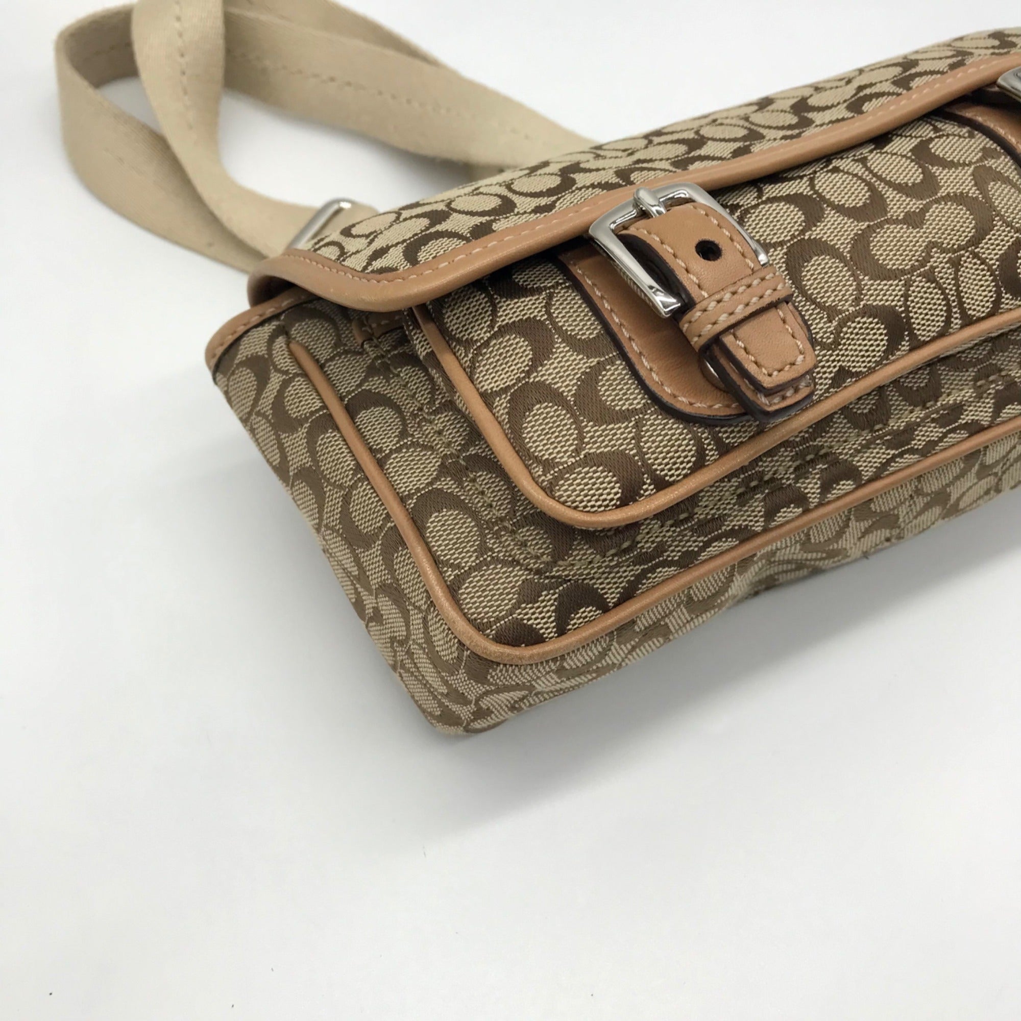 Coach Tan Signature C Belt Bag