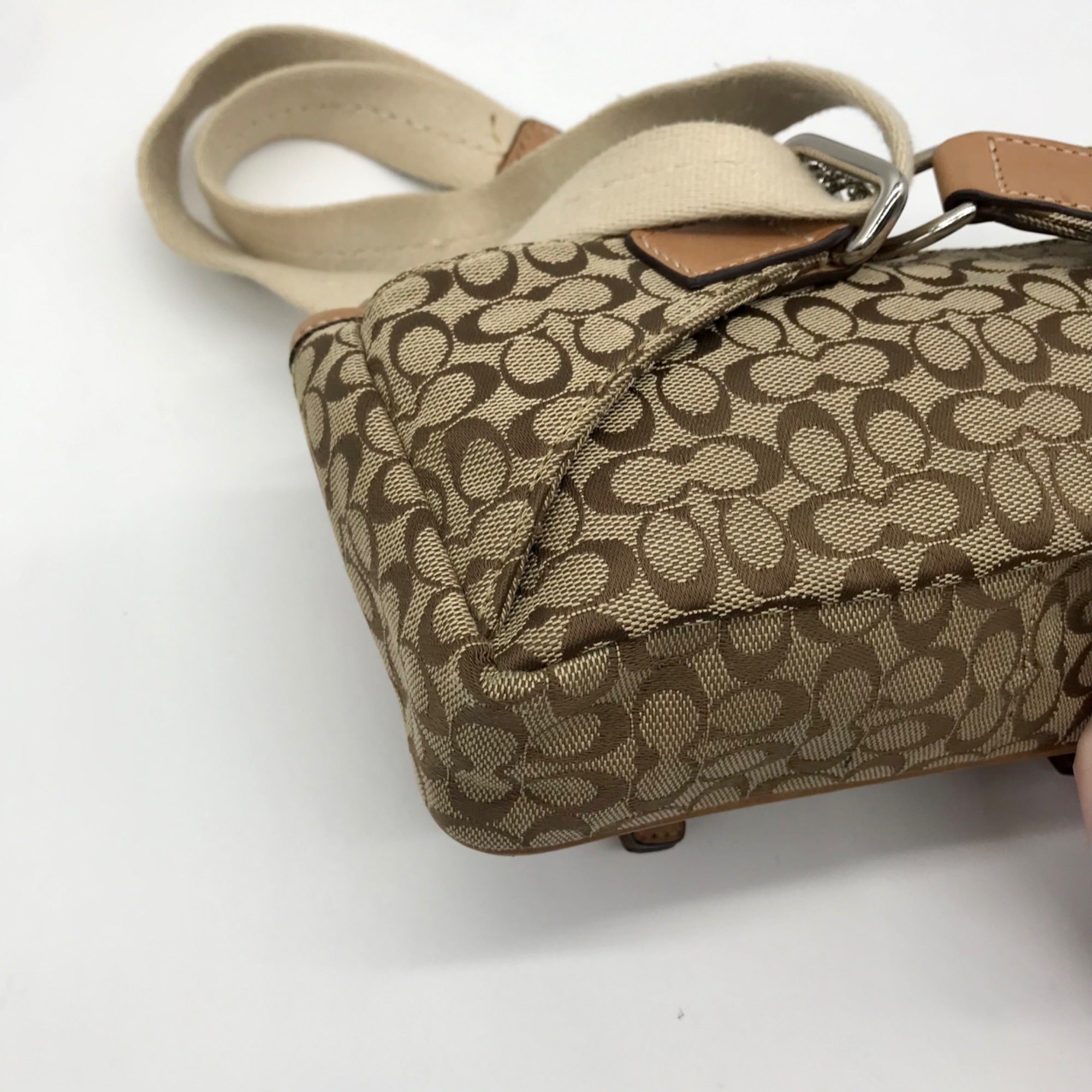 Coach Tan Signature C Belt Bag