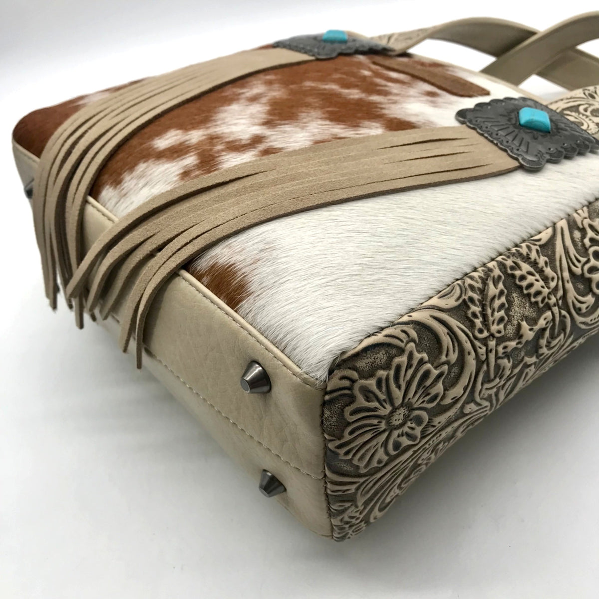 Wrangler Cowhide Fringe Concealed Carry Purse
