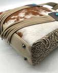 Wrangler Cowhide Fringe Concealed Carry Purse