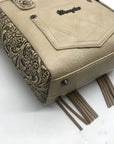 Wrangler Cowhide Fringe Concealed Carry Purse