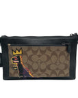 Coach X Jean-Michel Basquiat Holden Black Leather Clutch