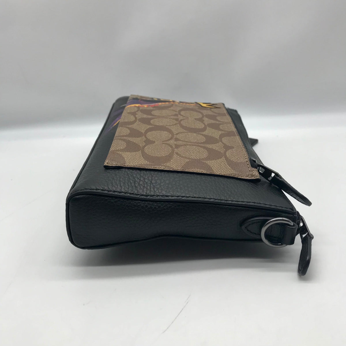 Coach X Jean-Michel Basquiat Holden Black Leather Clutch