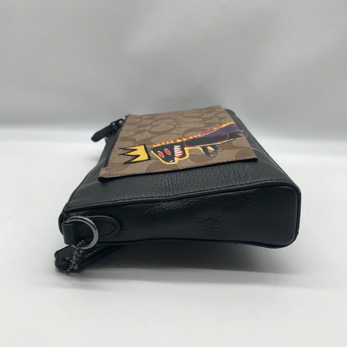 Coach X Jean-Michel Basquiat Holden Black Leather Clutch