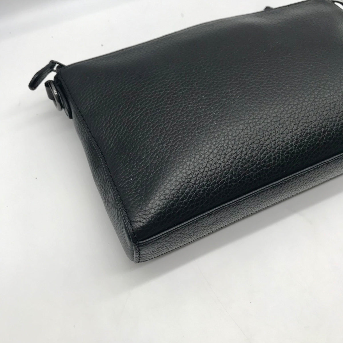 Coach X Jean-Michel Basquiat Holden Black Leather Clutch