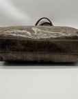 Kooba Green Distinctive Weathered Brown Leather Bag