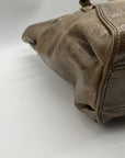 Kooba Green Distinctive Weathered Brown Leather Bag
