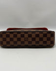 Louis Vuitton Brown Leather Canvas Recoleta Shoulder Bag