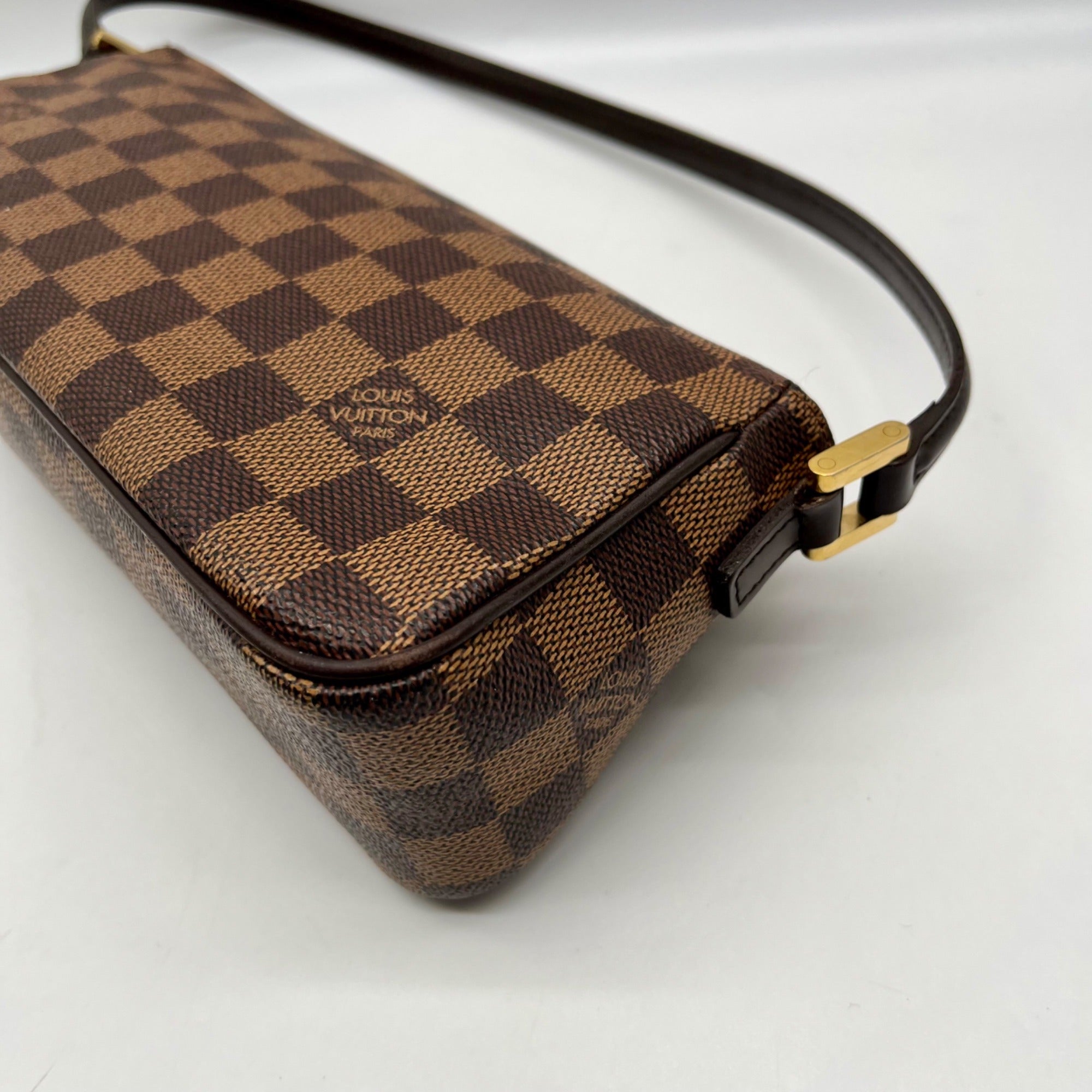 Louis Vuitton Brown Leather Canvas Recoleta Shoulder Bag