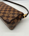 Louis Vuitton Brown Leather Canvas Recoleta Shoulder Bag