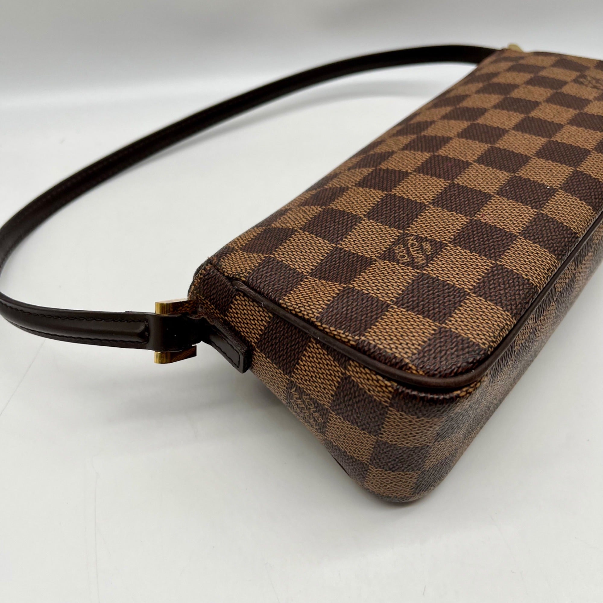 Louis Vuitton Brown Leather Canvas Recoleta Shoulder Bag
