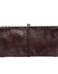 Hobo Purple Leather Lauren Clutch