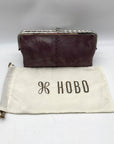 Hobo Purple Leather Lauren Clutch