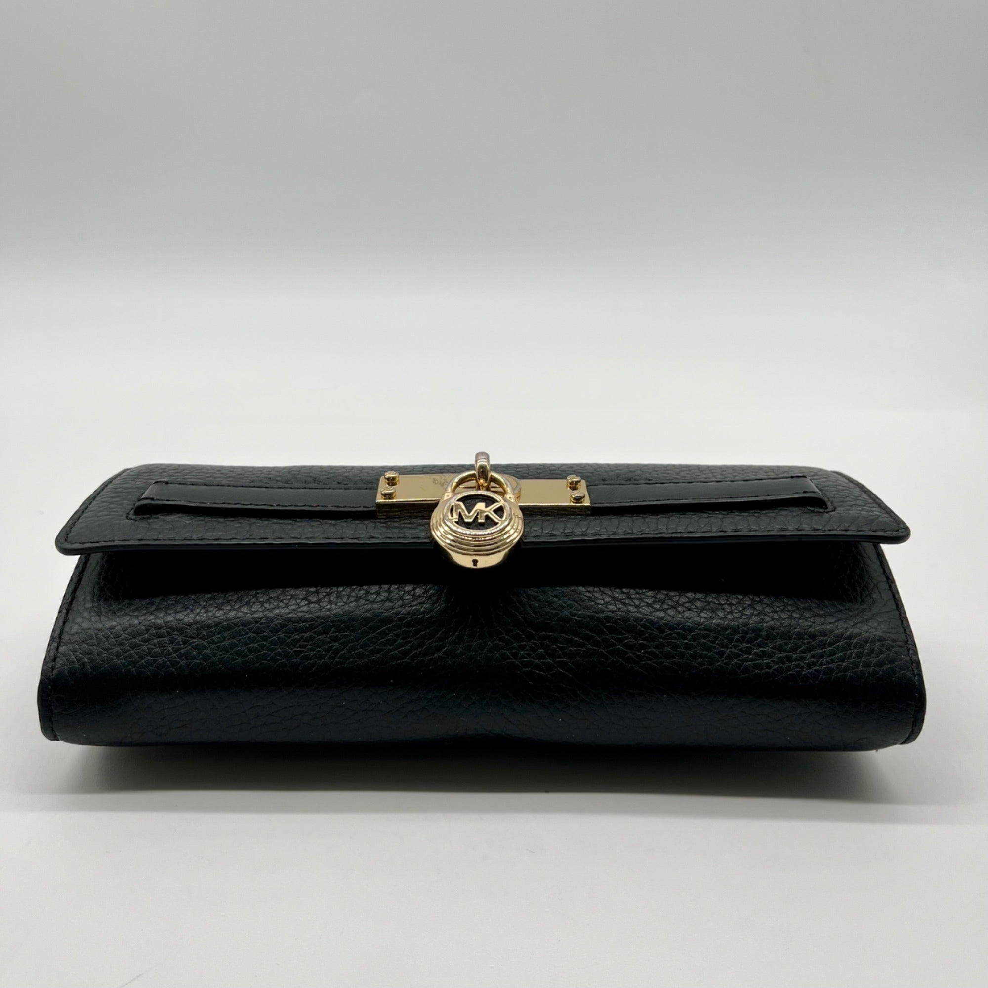 Michael Kors Black Pebbled Leather Wallet