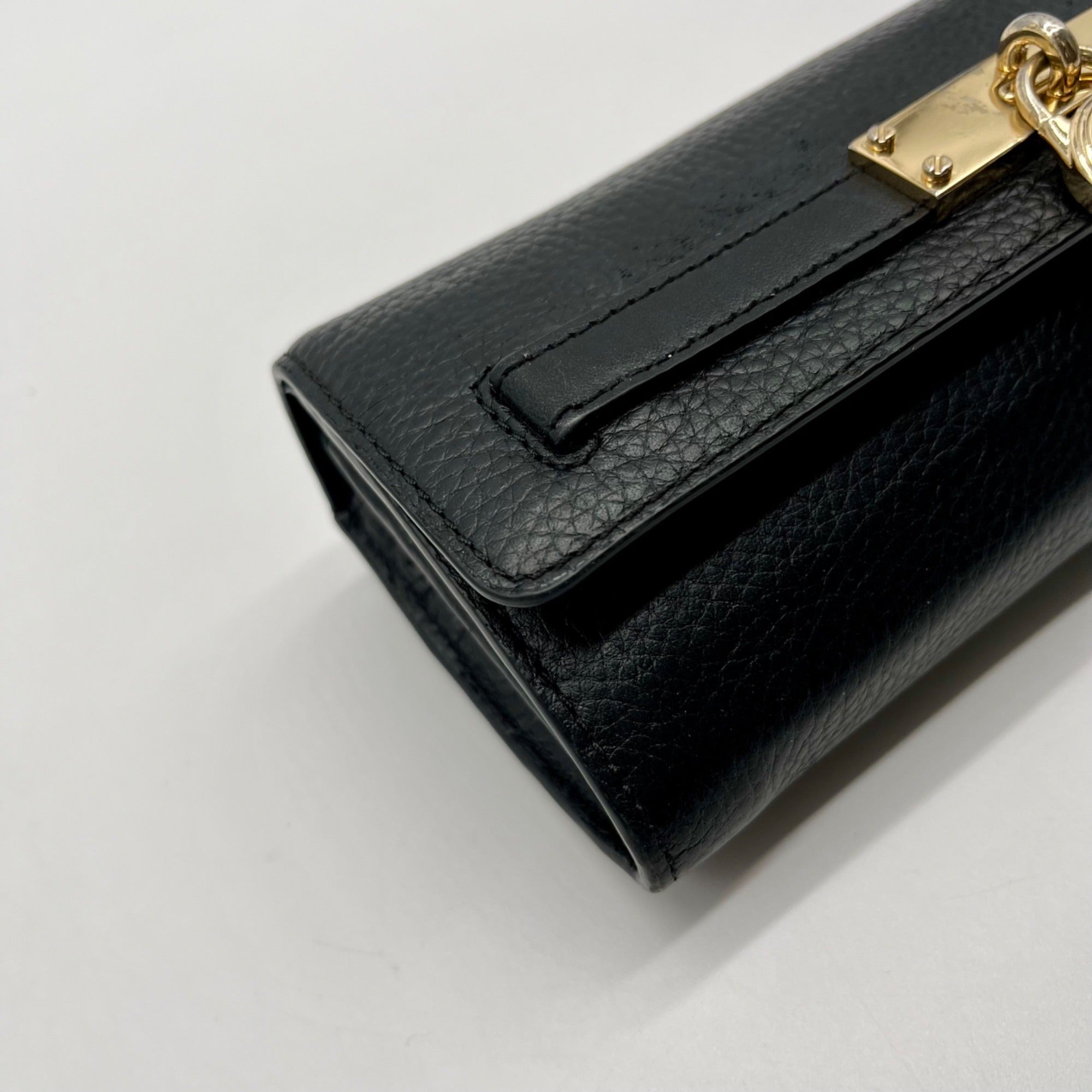 Michael Kors Black Pebbled Leather Wallet