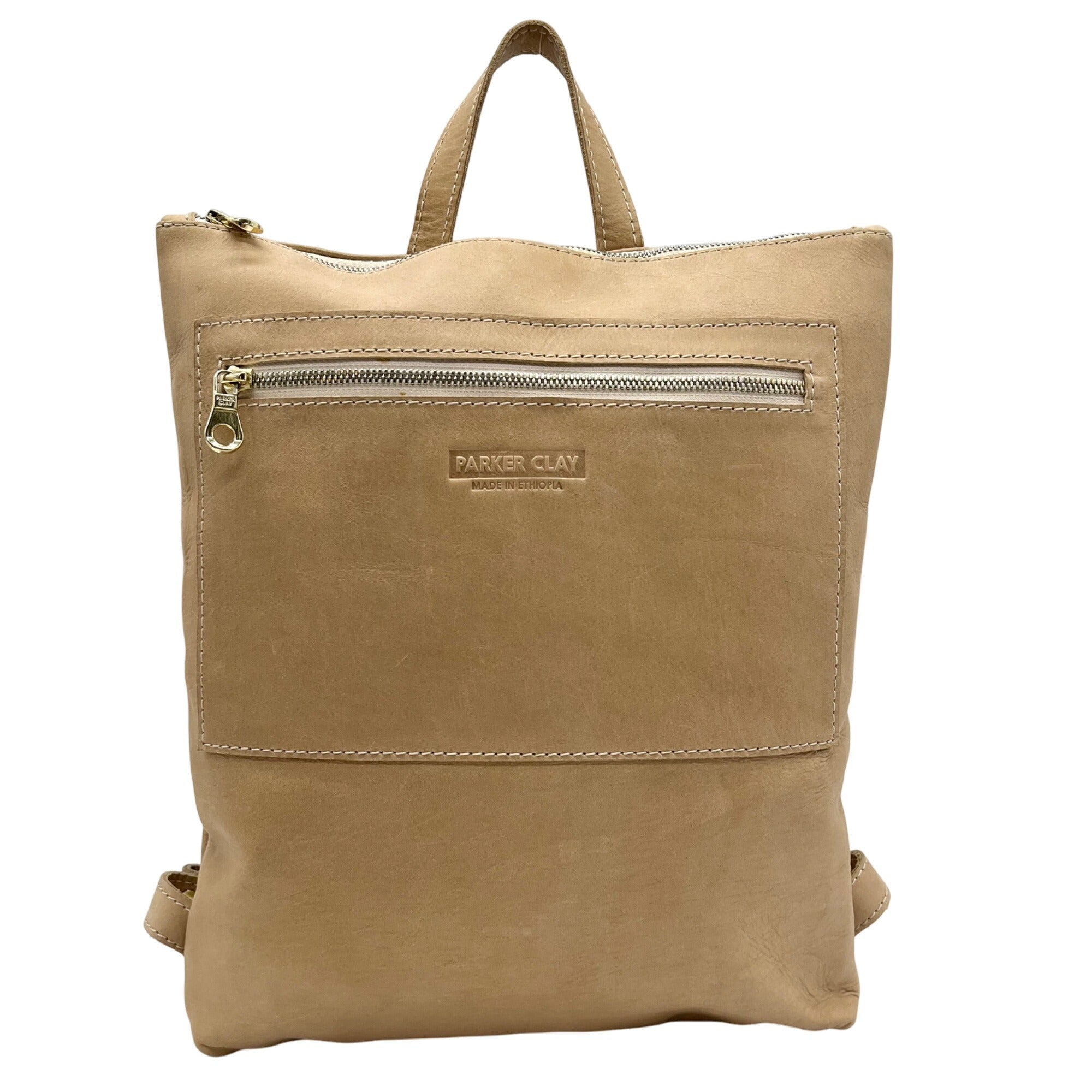 Parker Clay Sand Suede Miramar Backpack 