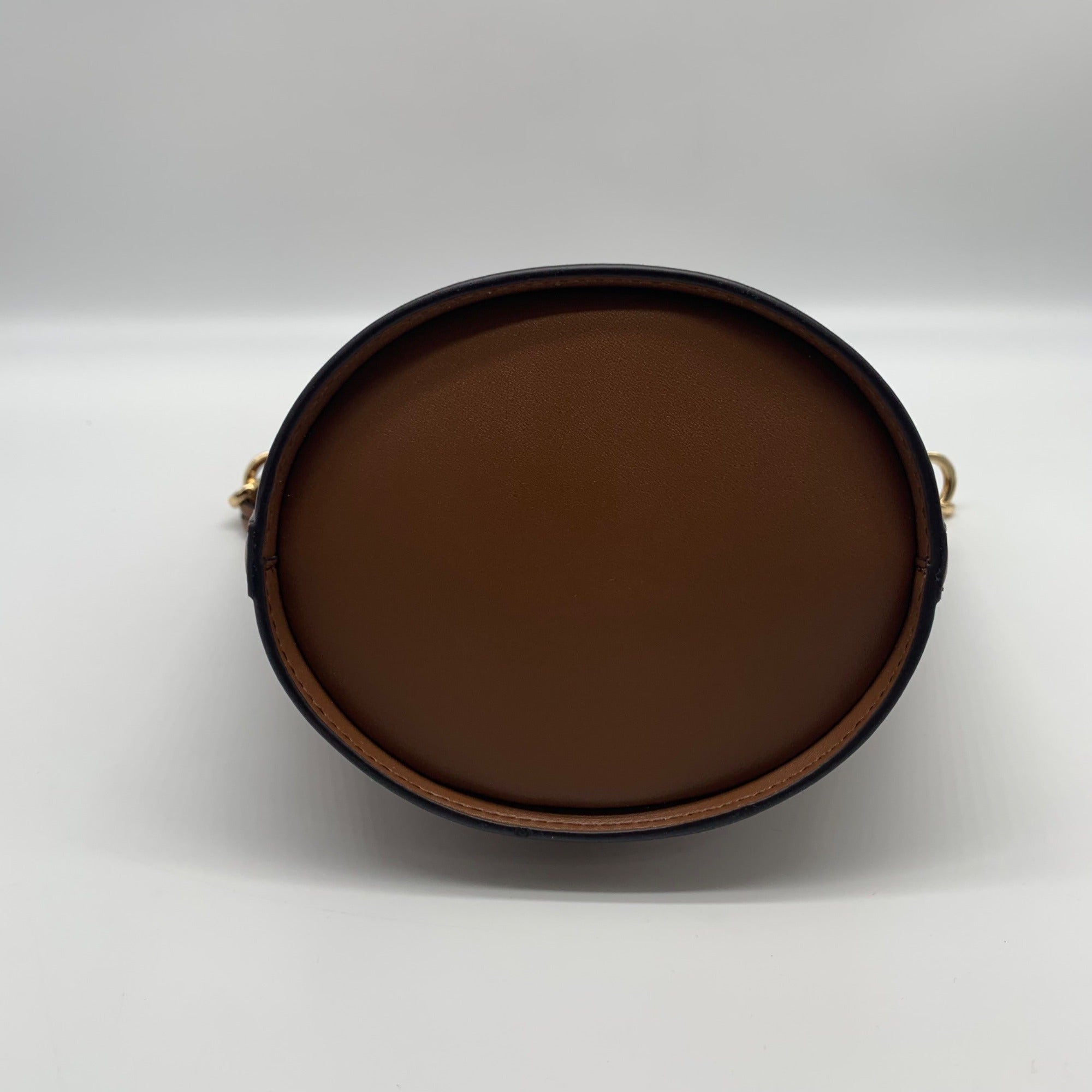Michael Kors Brown Leather Townsend Convertible Luggage Bucket Crossbody Bag