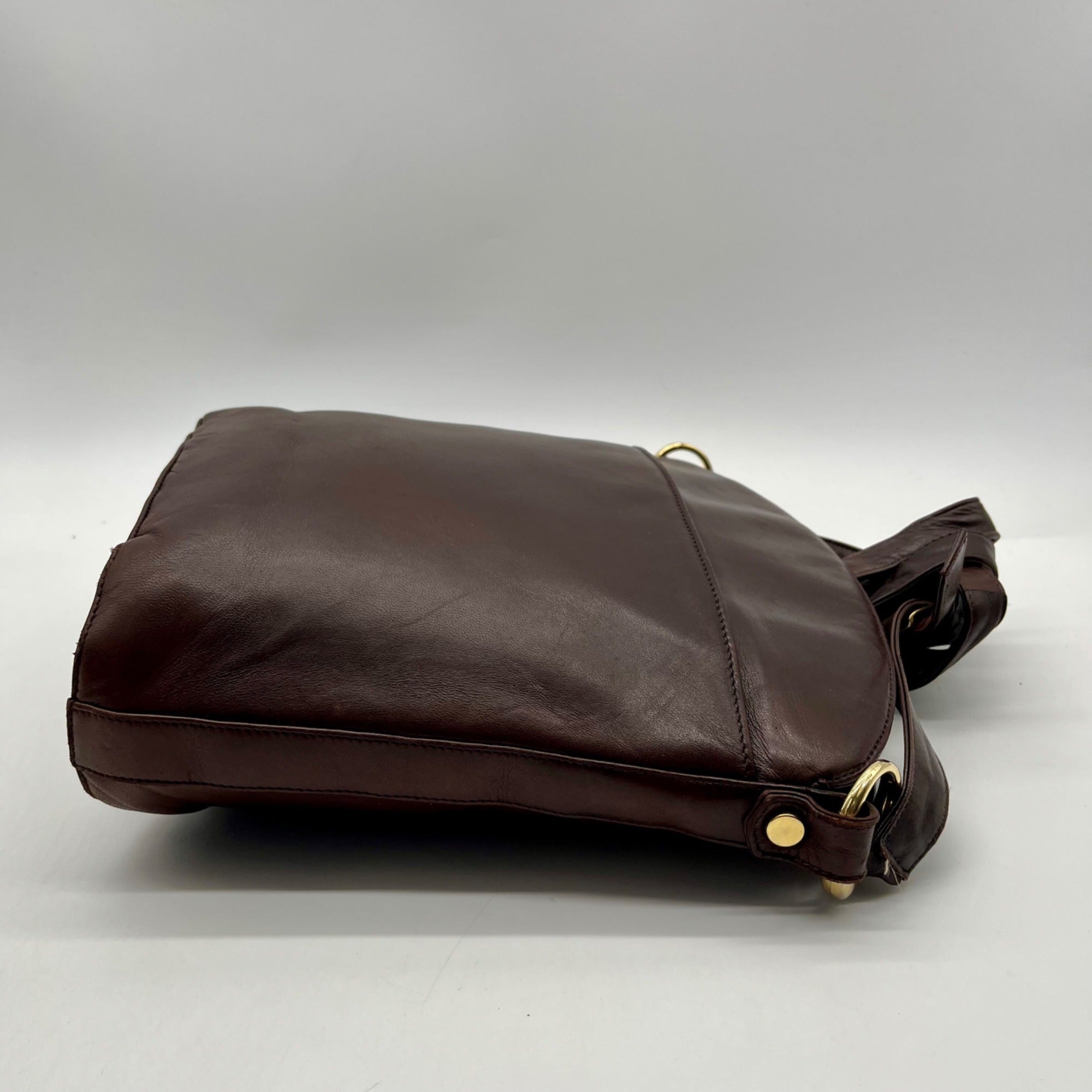 Bruno Magli Brown Leather Crossbody
