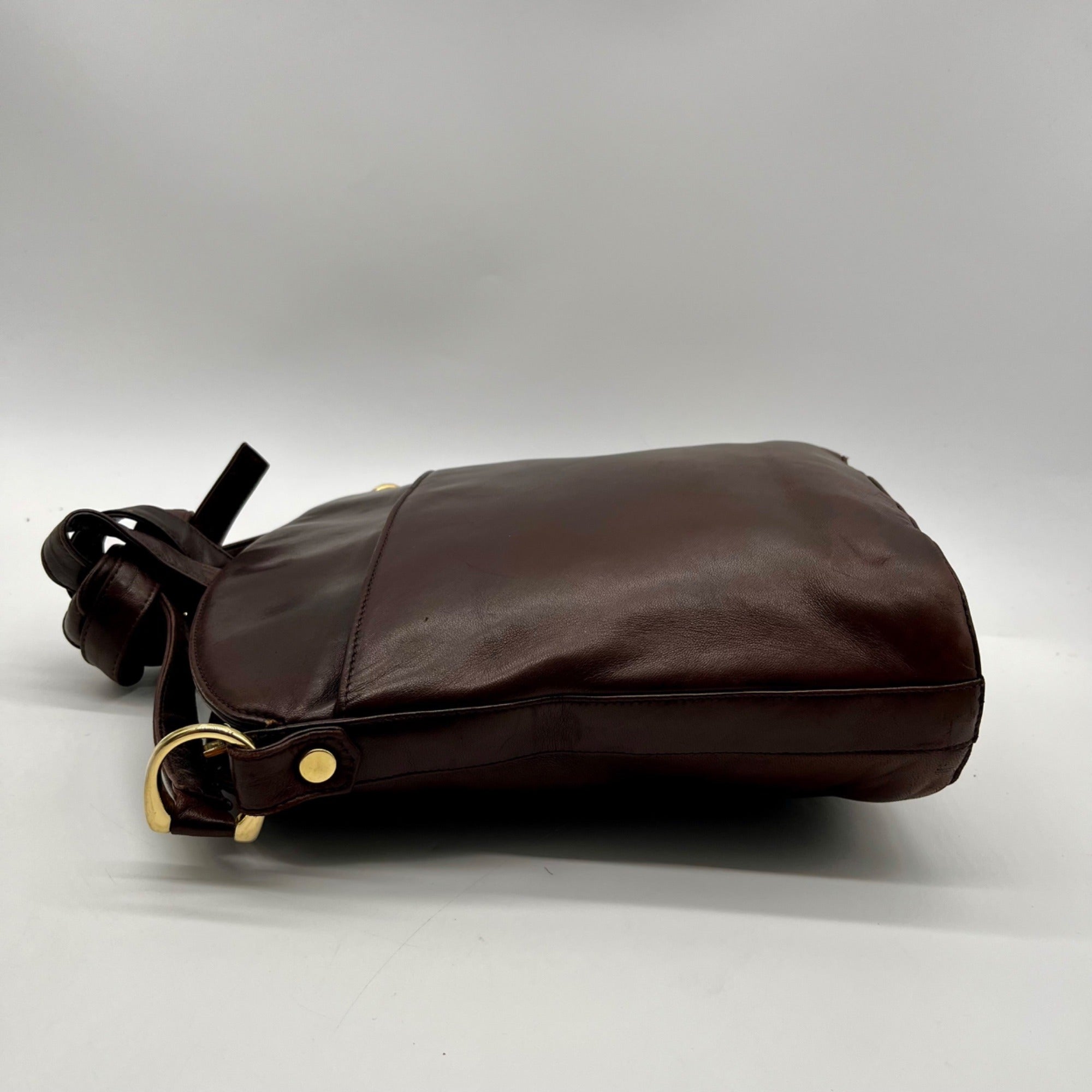 Bruno Magli Brown Leather Crossbody