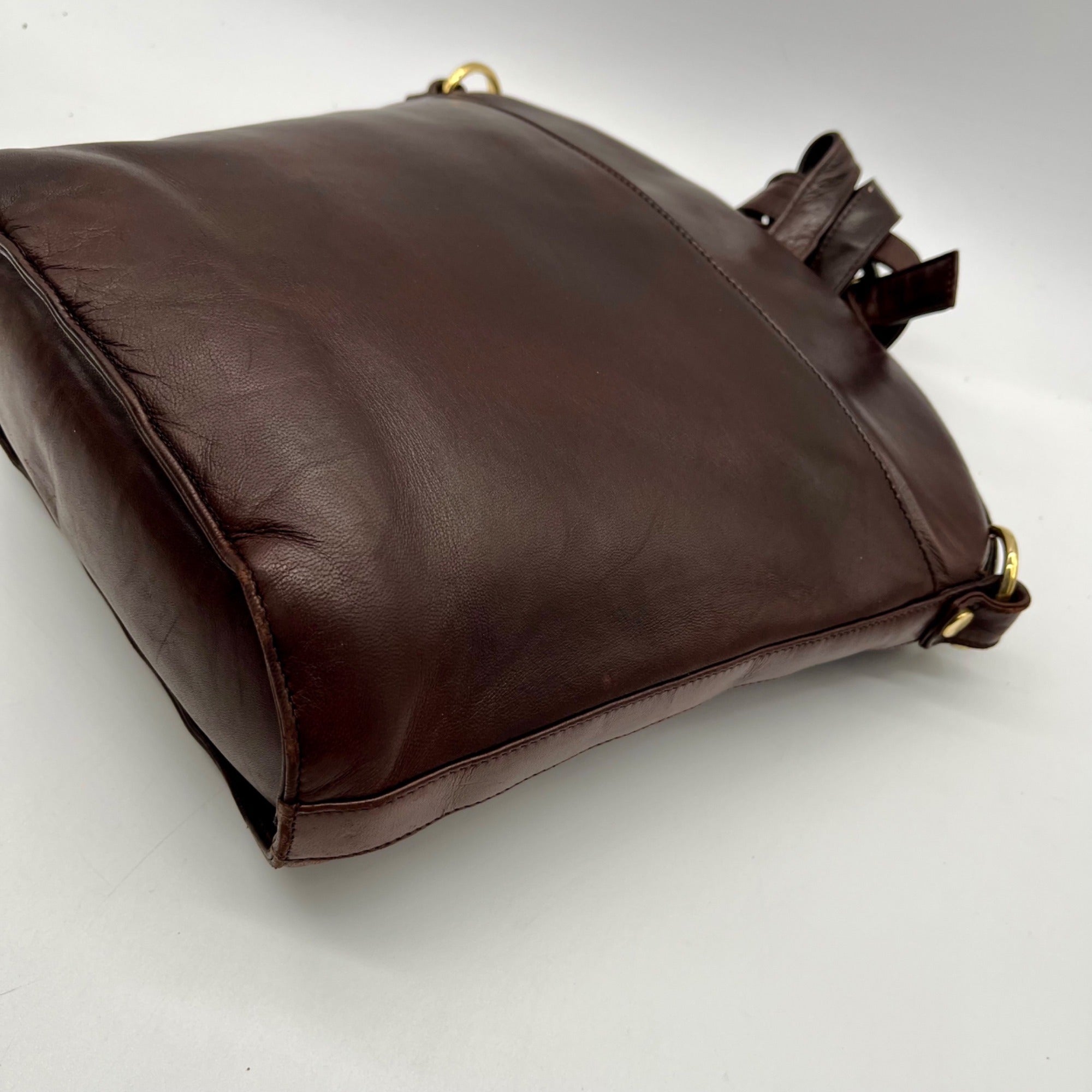 Bruno Magli Brown Leather Crossbody