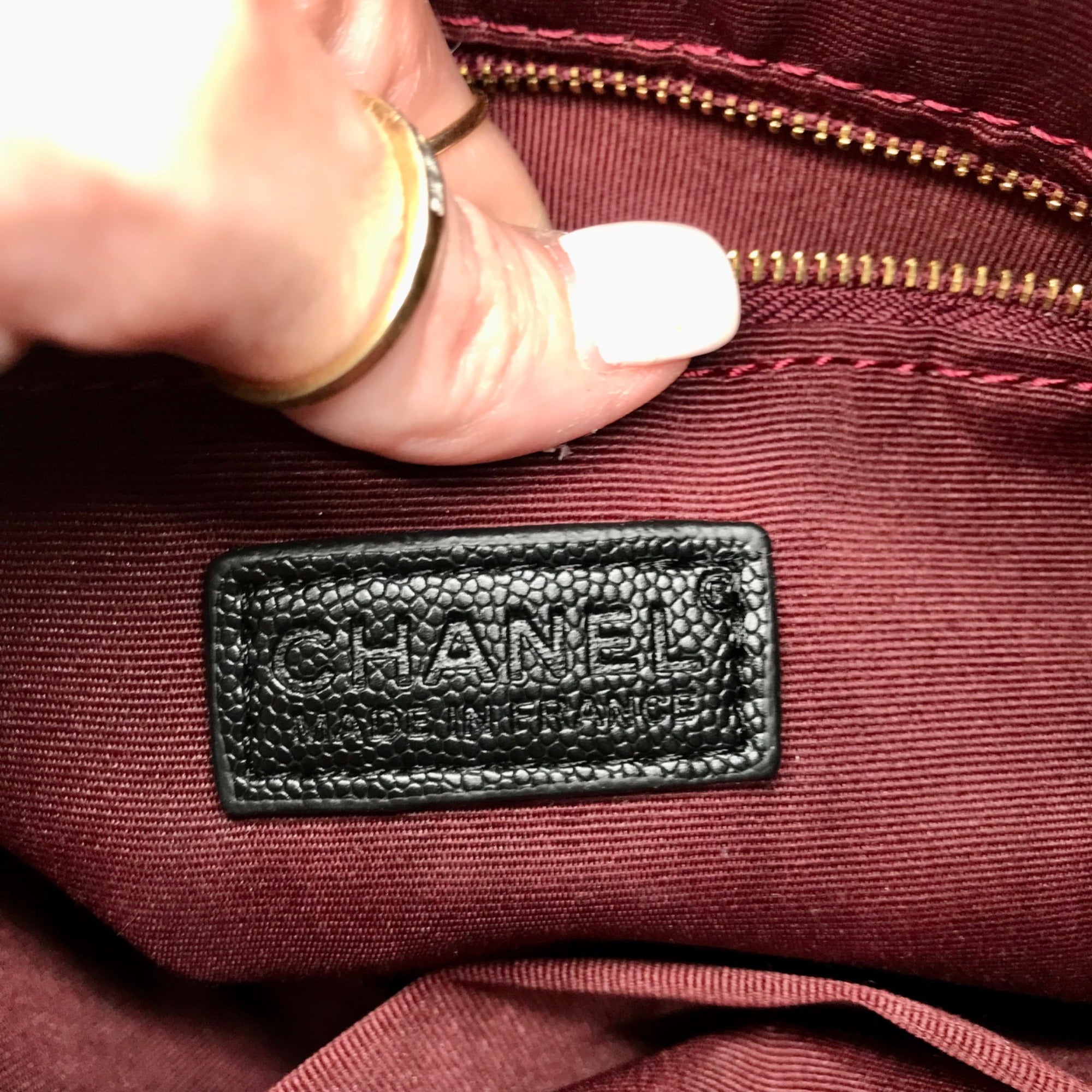 Chanel Black Calfskin Leather 25 Chain Shoulder Bag