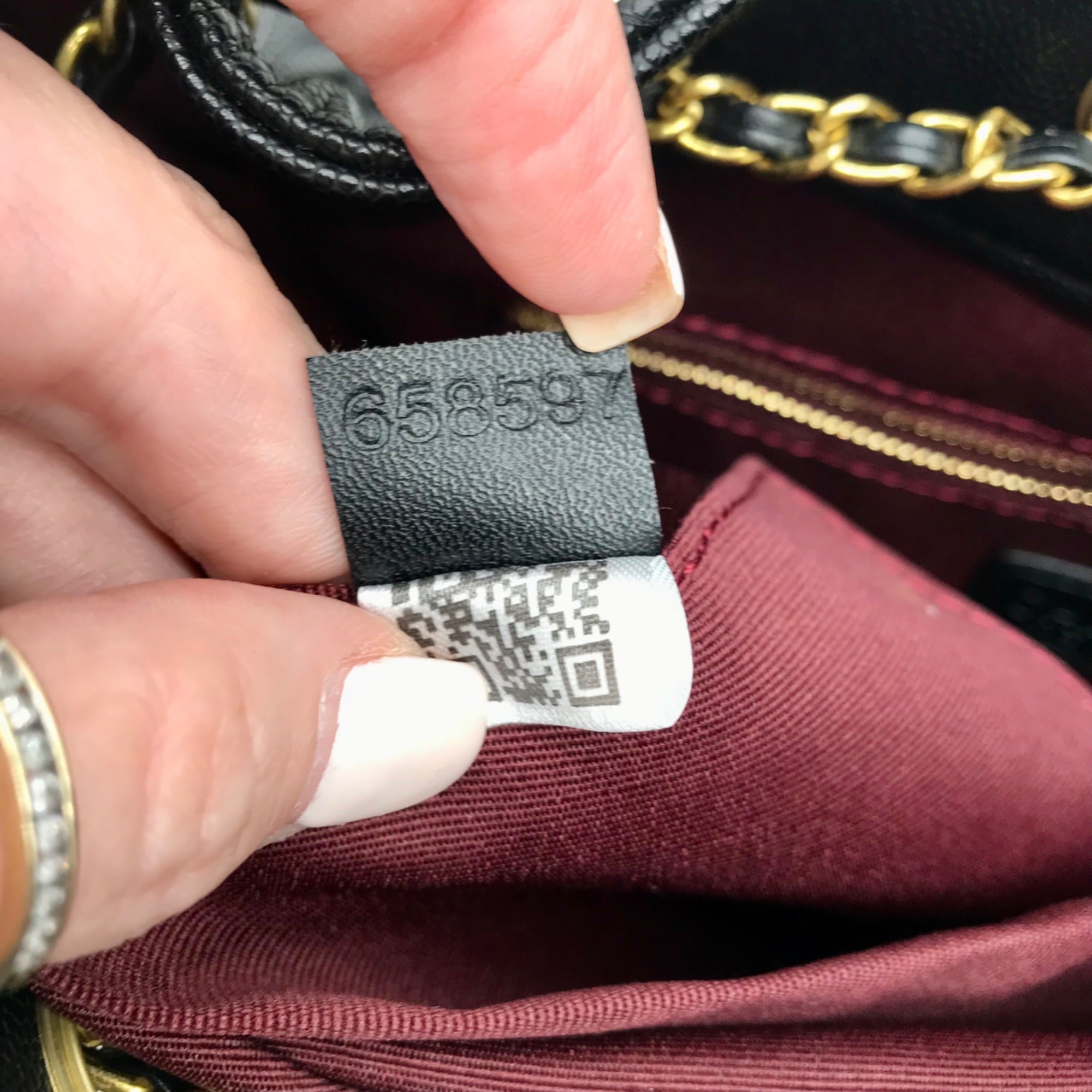 Chanel Black Calfskin Leather 25 Chain Shoulder Bag