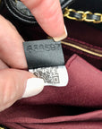 Chanel Black Calfskin Leather 25 Chain Shoulder Bag