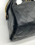 Chanel Black Calfskin Leather 25 Chain Shoulder Bag