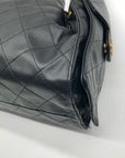 Chanel Black Calfskin Leather 25 Chain Shoulder Bag