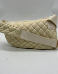 MMS Beige Fabric Slingbag