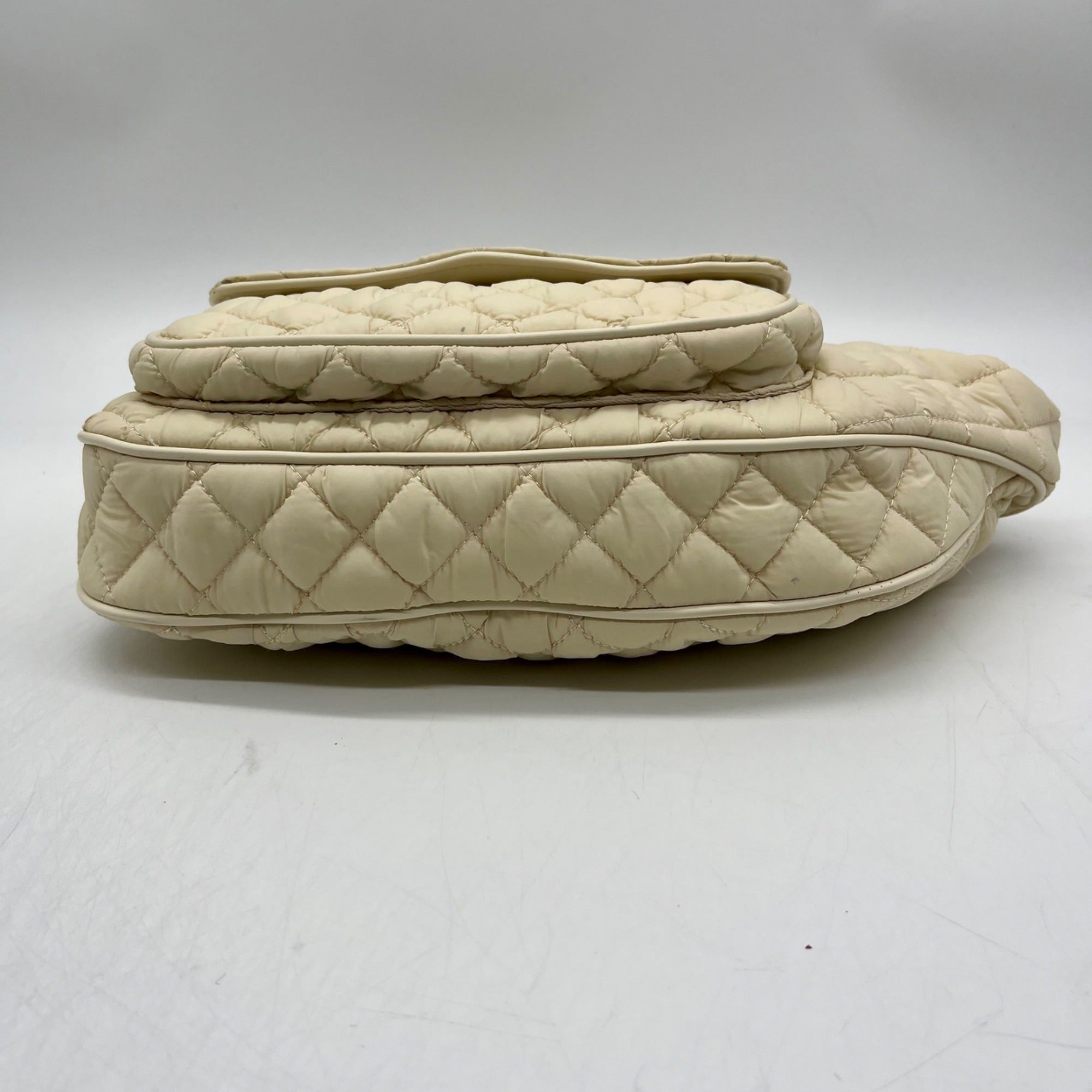 MMS Beige Fabric Slingbag